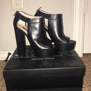 Ruthie Davis Campbell Peep-Toe Booties